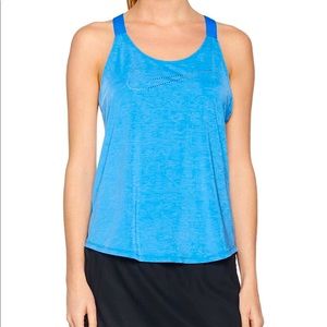 Blue Nike Elastika Keyhole Tank